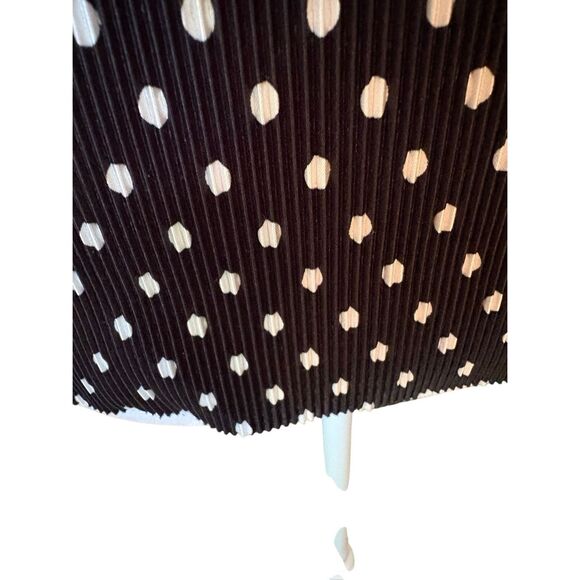 Ninety Womens Top, Size Large, Black with White Polka Dots, Shell. - Picture 3 of 7